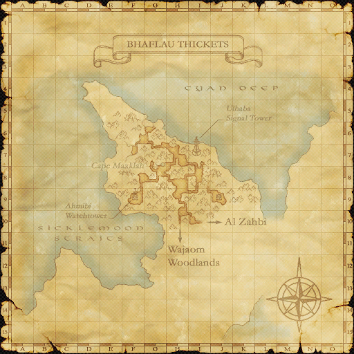 Zone map with spawn area overlay