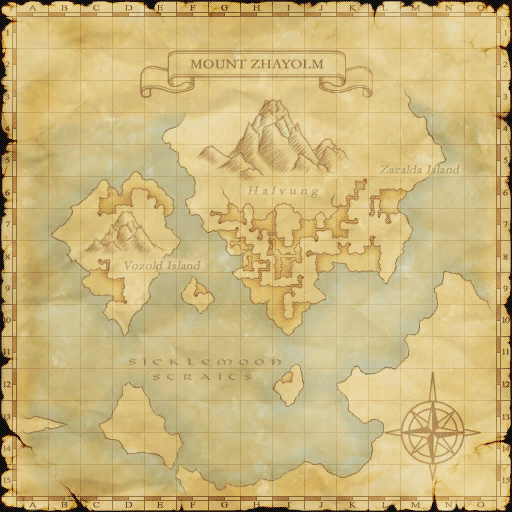 Zone map with spawn area overlay