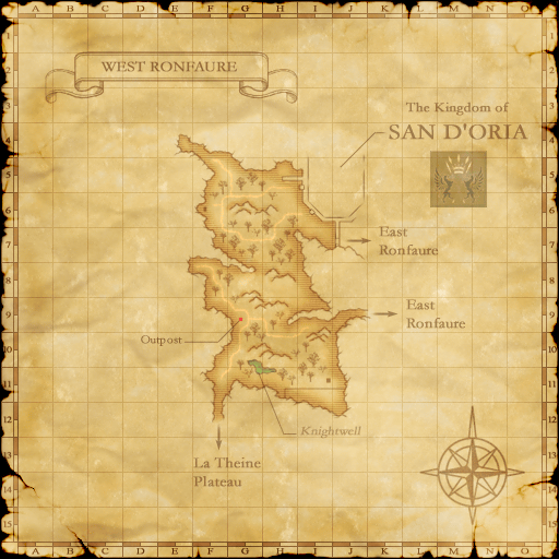 Zone map with spawn area overlay