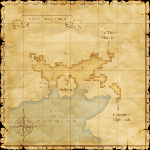 Zone map with spawn area overlay