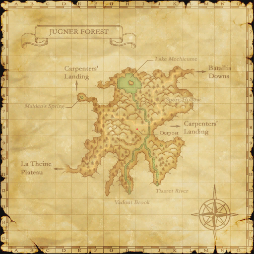 Zone map with spawn area overlay