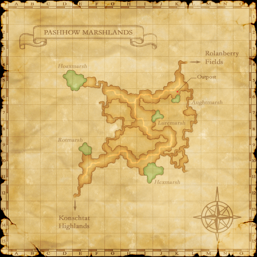 Zone map with spawn area overlay