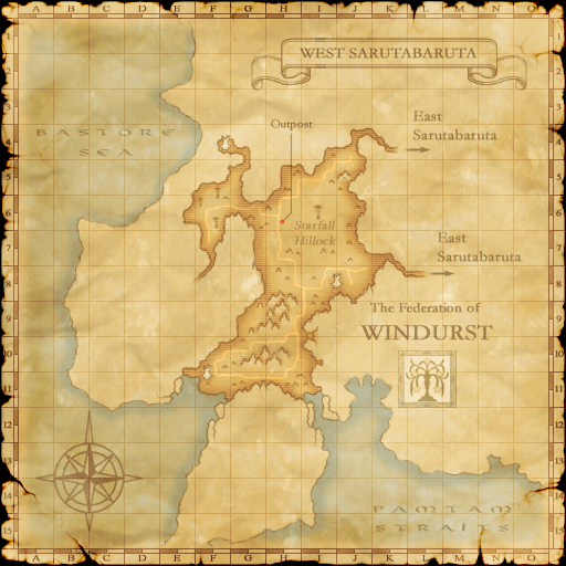 Zone map with spawn area overlay