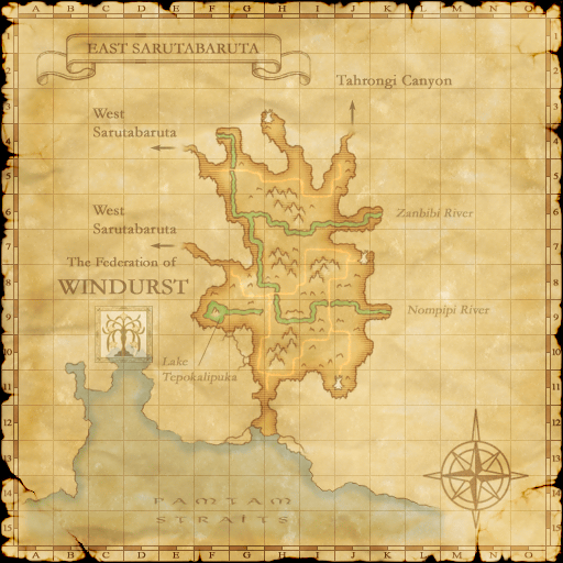Zone map with spawn area overlay