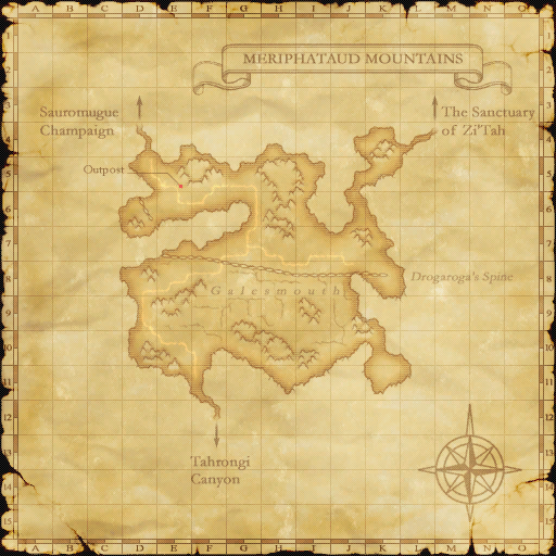 Zone map with spawn area overlay