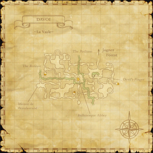 Zone map with spawn area overlay