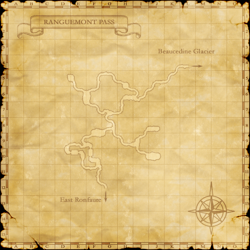 Zone map with spawn area overlay